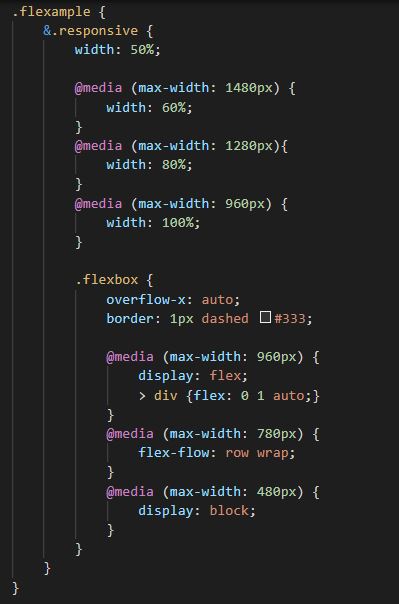 código de ejemplo responsive
